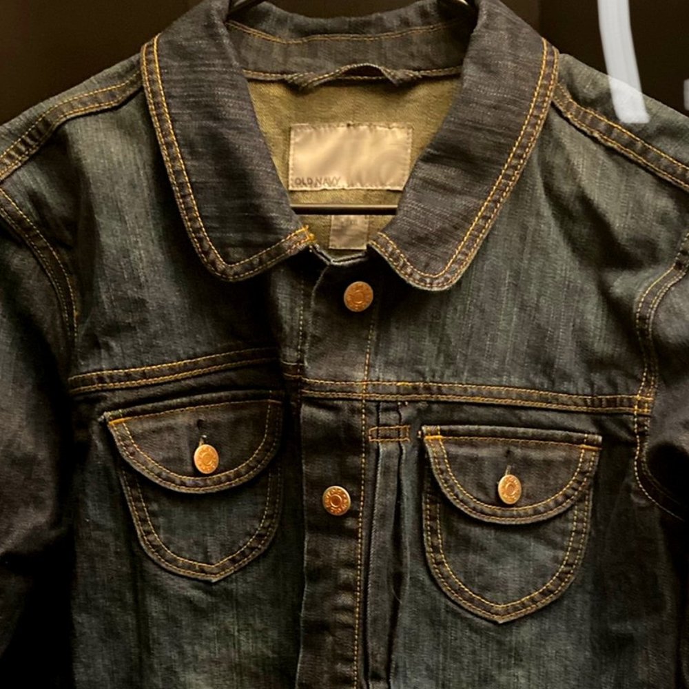 Old Navy Jean / Denim Jacket Dark Plus XXL / 2X